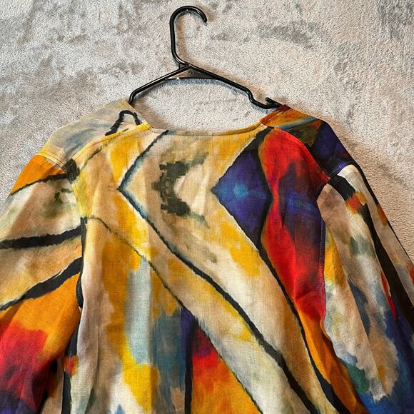 Cocoon Tao House OOAK Art to Wear Open Fine Wool Lux Cardigan Size S/M - Picture 5 of 6